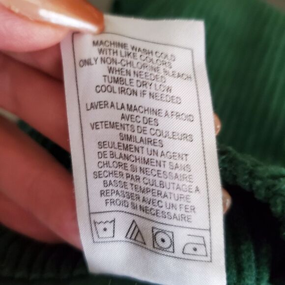 Empyre Darian Green Wide Leg Relaxed Loose Fit Cargo Corduroy Pants Small - Picture 10 of 14